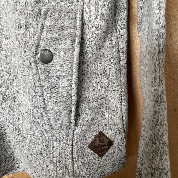 Eddie Bauer Women's Zip Up Hooded Fleece Jacket Gray Large - Picture 3 of 11